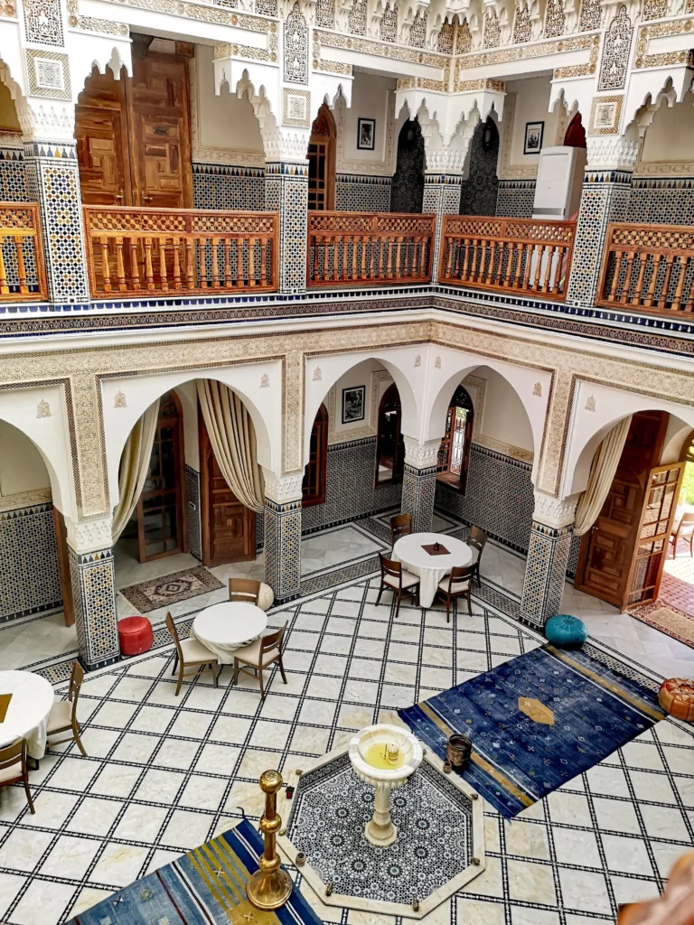 Riad courtyard
